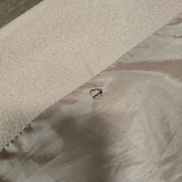 Bianco Ghiaccio Beige Coat Size 40 4 S - Picture 13 of 15